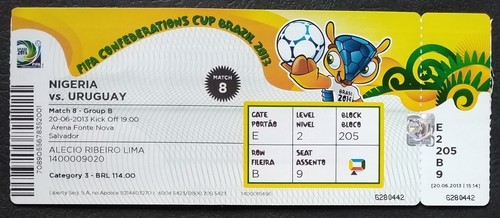 Biglietto fifa confed cup 2013 - confed,