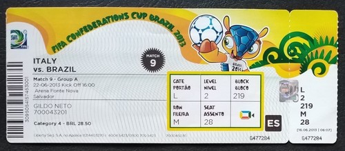 Biglietto fifa confed cup 2013 - confed,